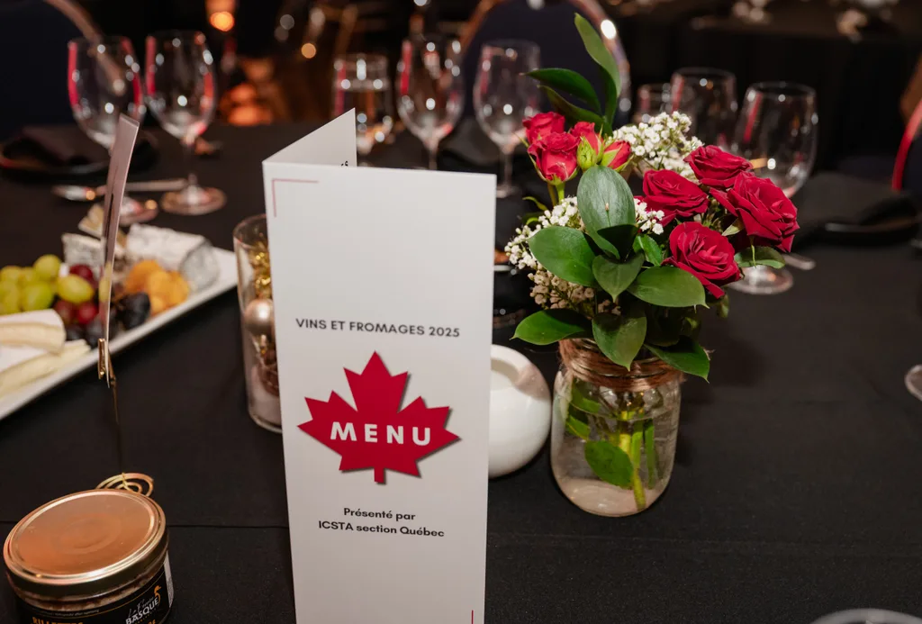 Soirée Vins et Fromages 2025 de l'ICSTA Québec
